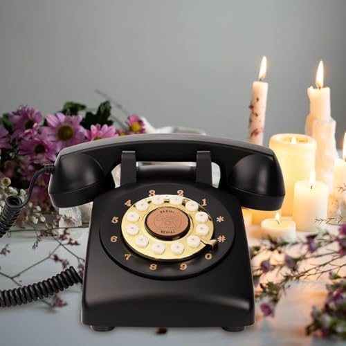 Audio Guest Book Wedding Phone,32GB Memory Customized Audio Messages, Volume Adjustable, with Message Replay Feature, Suitable for All Kinds of Party(Black+Golden Sign) - Image 6