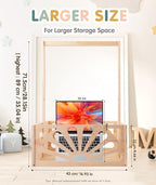 Wooden Baby Shower Crate Closet-Baby Shower Basket with Handle Hanger - Image 2
