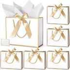 DOYIDE 30 Pcs Thank You Gift Bags with Tissue Paper & Handles, 9x7x3.1inch by DOYIDE