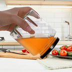 12 Pack 16 oz Hexagon Glass Honey Jars with Black Lids - Image 4
