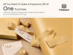 Vitalizart Gold Wrapping Paper Set 30" Pearly-Lustre Ribbons & Gift Tags - Image 6