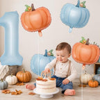 Kriyokiaa Blue Little Pumpkin 1st Boy Decorations - Image 2