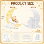 4ft Bear Baby Shower Decorations, Large Moon and Bear Cardboard Cutout Cute We Can Bearly Wait Theme Photo Booth Prop for Birthday Gender Reveal Party Supplies Outdoor Indoor - Image 5