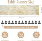 Sioloc 5 Pack Beige Cheesecloth Table Runner 120'' x 35'',Spring Easter Decor Soft Gauze Boho Wedding Table Decor for 10ft Table Birthday Party,Baby Shower, Bridal Shower, Home & Event Decor - Image 3