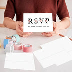 Andaz Press 56-Pack Personalized RSVP Postcards for Wedding Fall Flowers Cardstock Response Reply Cards for Bridal Shower Baby Shower Birthday Event Custom Date and Return Address 4 x 6-Inch - Image 4