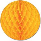 Beistle 24-Piece Tissue Balls in Golden Yellow, Decorative Ceiling/Wall Hanging for Birthday, Bridal/Baby Shower, Anniversary, Events, Parties, 12" - Image 2