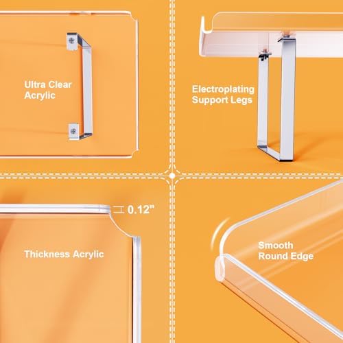 Bakzon 3 Pieces Cupcake Stand Holder, Clear Acrylic Dessert Table Display Set with Iron Support Legs for Birthday Candy Bar Décor Weddings, Parties Events - Image 5