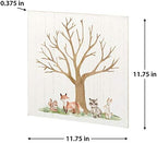 Lillian Rose Woodland Baby Shower Guest Book Alternative with Ink Pad, Cream, 11.75 x 11.75 x 0.375" - Image 2