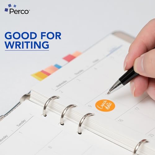 Perco Neon Orange Perforated Round Circle Dot Sticker 1-Inch Labels — 10 Rolls, 10,000 Stickers—Clearance, Discount & Priority Labels, High Visibility, Strong Adhesive—Made in USA - Image 5