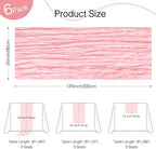 6 Pack Light Pink Cheesecloth Table Runner Boho Gauze Home Decor - Image 2
