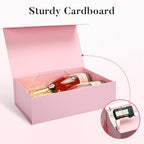 LIFELUM Pink Wedding Gift Box with Magnetic Lid for Presents, 14"x8.5"x4.5" - Image 5