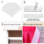 Rainbow Tablecloth Unicorn Tutu Table Skirt for Rectangular Table Birthday Unicorn Party Christmas Decoration 14ft - Image 4