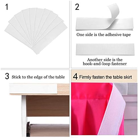 Rainbow Tablecloth Unicorn Tutu Table Skirt for Rectangular Table Birthday Unicorn Party Christmas Decoration 14ft - Image 4