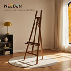 MEEDEN Wooden Easel Display Stand: Adjustable Art Easels for Sign, A Frame Painting Easel for Canvas up to 60", Ideal for Artist Adults Drawing Picture Poster - Walnut - Image 3