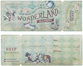 Summer-Ray 24 sets Vintage Alice in the Wonderland Tea Party Invitation with Sleeve Holder by Summer-Ray.com