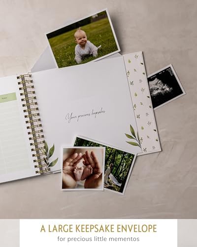 Baby Memory Book, First 5 Years, Botanical Baby Journal and Keepsake - Image 4