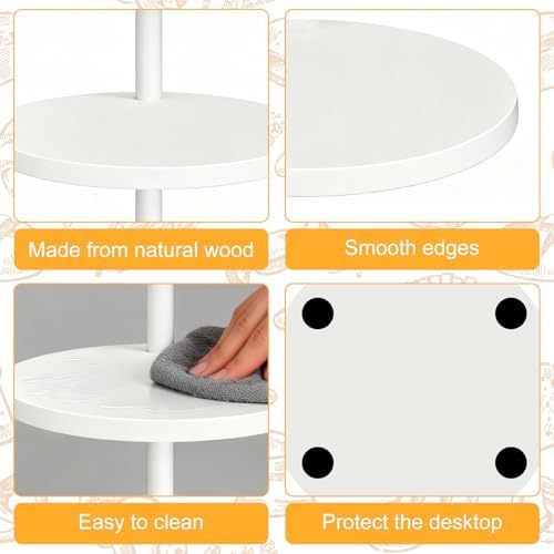 Cupcake Stand,3Tier Round Rustic Cupcake Stand Holds 50Cupcakes - Image 3