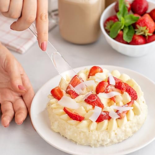 Dealusy 360 Count Extra Heavy Duty Clear Plastic Knives Disposable - Image 6