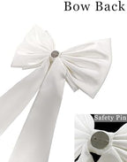 Detachable Coquette Satin Big Bow for Dress Cute Decor Bowknot - Image 2