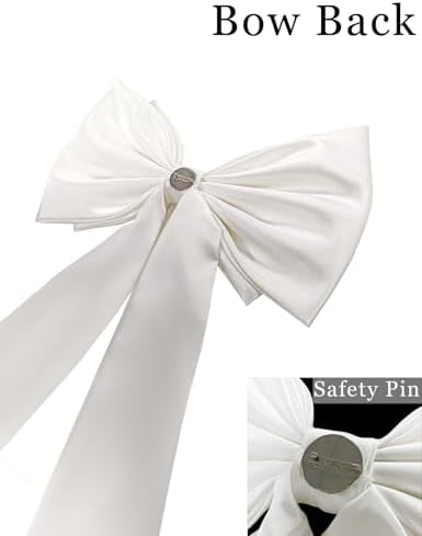 Detachable Coquette Satin Big Bow for Dress Cute Decor Bowknot - Image 2