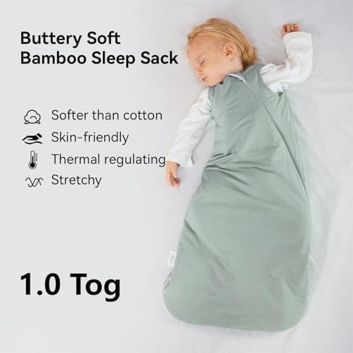BubblePanda Rayon Made from Bamboo Sleep Sack 6-12 Months Baby 1.0 Tog - Image 2