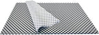 Jillson Roberts Printed Unfolded Gift Tissue 20" x 30" for Birthdays, Wine Bags, Weddings, Black Gingham, 240 Sheets - Image 3