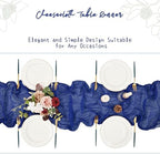 Showgeous 16 Pack Royal Blue Cheesecloth Table Runner 17 x 108 Inch - Image 5