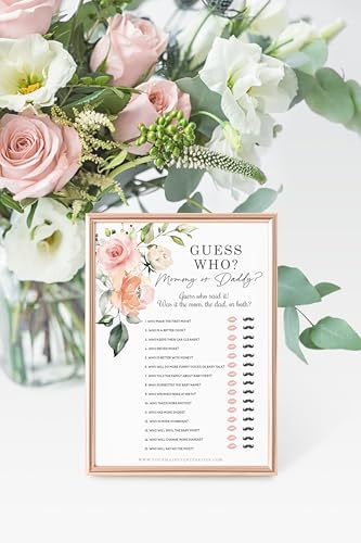 Your Main Event Prints Floral Baby in Bloom Baby Shower Games, Fun Activities for 25 Guests(Bingo, Who Knows Mommy Best, Guest Quest and Guess Who) (Pack of 2) - Image 6