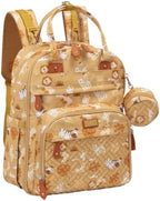 BabbleRoo Diaper Bag Backpack - Baby Essentials Travel Tote - Multi Function Water Resistant Diaper Bag, Travel Essentials Baby Bag with Changing Pad, Stroller Straps & Pacifier Case - Unisex, Safari by BabbleRoo