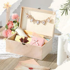 Geelin Wooden Wedding Card Box with Letter Flag Rustic,Natural Color - Image 5