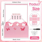 Suzile Wooden Baby Shower Crate Closet, Butterfly, Pink - Image 2