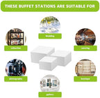 6 Pcs Buffet Risers,Large Food Risers for Buffet Table - Image 6