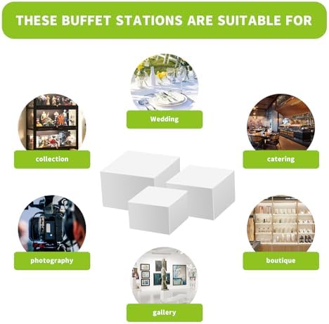 6 Pcs Buffet Risers,Large Food Risers for Buffet Table - Image 6