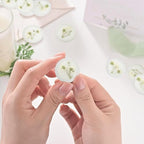 100 Pcs Baby's Breath Adhesive Wax Seal Stickers White Dry Floral Backing Envelope Seals Perfect for Wedding Invitations,Bridal Shower Party - Image 7