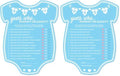 Party Hearty Baby Shower Games, Guess Who Mommy or Daddy - Blue Onesie (Pack of 2) by PartyHearty