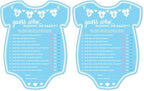 Party Hearty Baby Shower Games, Guess Who Mommy or Daddy - Blue Onesie (Pack of 2) by PartyHearty