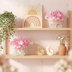4 Pack Light Pink Baby Shower Centerpieces Flower Arrangements - Image 5