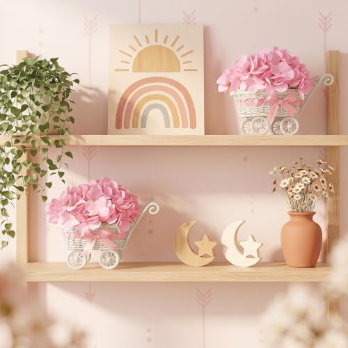 4 Pack Light Pink Baby Shower Centerpieces Flower Arrangements - Image 5