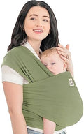 KeaBabies Baby Wrap Carrier, All in 1 Original Baby Carrier (Dusty Olive) by KeaBabies