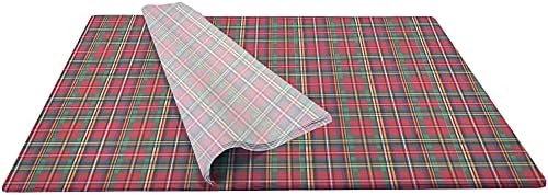 Jillson Roberts Premium Bulk 20" x 30" Printed Tissue for Wrapping and Gift Bags, Tartan, 240 Sheets - Image 2