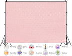 15X10ft Fabric Soft Pink Blush Subtle Honeycomb Woven Texture Backdrop Pastel Rose Background Baby Shower Gender Reveal Bridal Party Decorations Newborn Portrait Photo Studio Props - Image 2