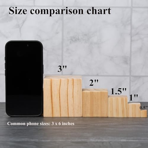 Ninekong 60 Pack Unfinished Wood Blocks 2 Inch - Solid Pine Wooden Cubes for Crafts, Sanded Smooth Natural Wood Squares for Painting, DIY Projects, Puzzle Making & Home Decor - Image 3