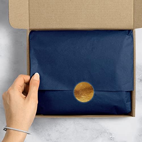 Jillson Roberts 20" x 26" Gift Tissue, Navy Blue (96 Folded Sheets) - Image 2