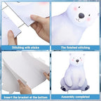 Leinuosen 3 Pcs Large Winter Arctic Animal Party Stand Decor Set 23"-35" - Image 7