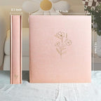 Holoary Photo Album 4x6 600 Photos 5 Pictures Per Page, 600 Pockets 4”x6” Picture Album, Linen Fabric Cover Big Picture Book for Photos, 4x6 Photo Albums for Family Weddings Travel Memories(Pink) - Image 2