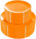 PULOTE 100PCS Orange Plastic Plates - Premium Hard Orange Disposable Include 50 Each(10.25 Inch Dinner & 7.5 Inch Dessert) Plates, Ideal for Party by PULOTEpartywareWesupplyproductsandyouenjoylife