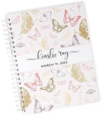 Personalized Baby Memory Book - Hardcover First Year Album Customized with Baby’s Name - Prompted Baby Journal (Butterflies) by Unknown