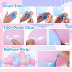 Bear Baby Shower Decorations, 185 Balloon Kit,Pink, Blue, Tea White - Image 6