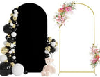 Wokceer 6.6FT Arch Backdrop Stand and Cover Set,Arch Stand with Black Cover by Wokceer