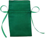 Darling Souvenir 50 Satin Drawstring Gift Pouch Small Wedding Party Favors Bag - 8" x 10" inches Baby Shower Thank You Pouches- Emerald Green - Image 2